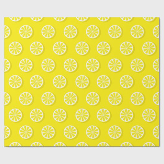 Modern Lemon Yellow Geschenkpapier (Flach)