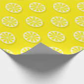 Modern Lemon Yellow Geschenkpapier (Ecke)