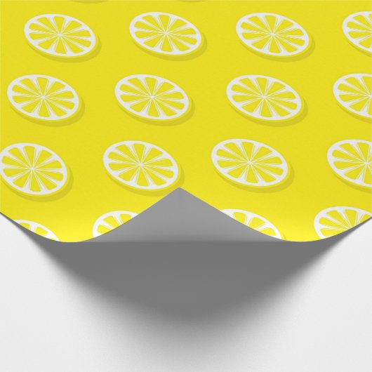 Modern Lemon Yellow Geschenkpapier (Ecke)