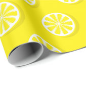Modern Lemon Yellow Geschenkpapier (Rolleneckpunkt)