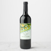 Modern Lemoncello Lemon Frucht Weinetikett (Vorderseite)