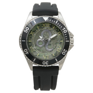 Modern Leo Zodiac signiert bei der Einführung der Armbanduhr