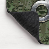 Modern Leo Zodiac signiert über grüne digitale Cam Mousepad (Ecke)