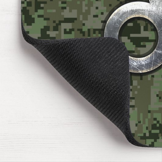 Modern Leo Zodiac signiert über grüne digitale Cam Mousepad (Ecke)