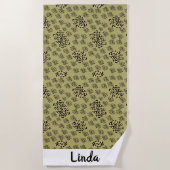 modern leopard animal print strandtuch (Vorderseite)
