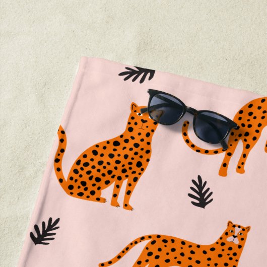 Modern Leopard Beach Handtuch (Beispiel)