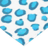 Modern Leopard Blue Patterns Animal Print Tischdecke (Schrägansicht)