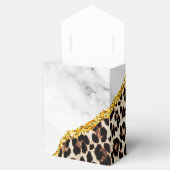 Modern Leopard Gold Agate Geode Monogram Fevor Box Geschenkschachtel (Geöffnet)