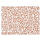 Modern Leopard Muster Animal Print Red Tischdecke (Vorderseite (Horizontal))