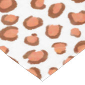 Modern Leopard Muster Animal Print Red Tischdecke (Schrägansicht)