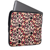 Modern Leopard Pattern Animal Print Laptopschutzhülle (Vorne Rechts)
