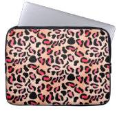 Modern Leopard Pattern Animal Print Laptopschutzhülle (Vorderseite)