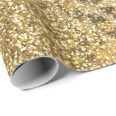 Modern Leopard Pattern Gold Glitzer Ombre Geschenkpapier (Rolleneckpunkt)