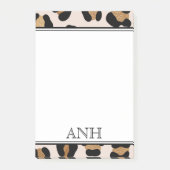 Modern Leopard Print doppelter Grenze drei Ursprün Post-it Klebezettel (Vorderseite)