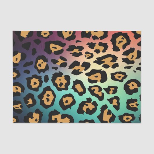 Modern Leopard Print Seidenpapier (Vorderseite)
