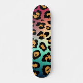 Modern Leopard Print Skateboard (Vorne)