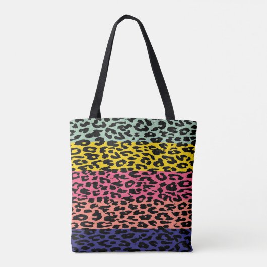 Modern Leopard Skin Pattern Tasche (Rückseite)