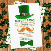 Modern Leprechaun St. Patrick's any Age Birthday