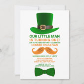 Modern Leprechaun St. Patrick's any Age Birthday Einladung (Vorderseite)