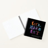 Modern Let's Make Art Sketchbook for Artists Notizblock (Innenseite)