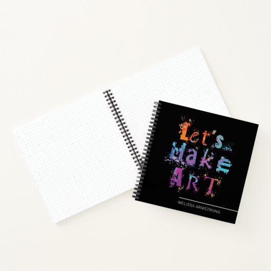 Modern Let's Make Art Sketchbook for Artists Notizblock (Innenseite)