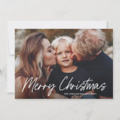 Modern Lettering Frohe Weihnachten 2 Foto (Vorderseite)