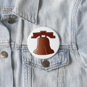 Modern Liberty Bell Patriotic Philadelphia Icon Button