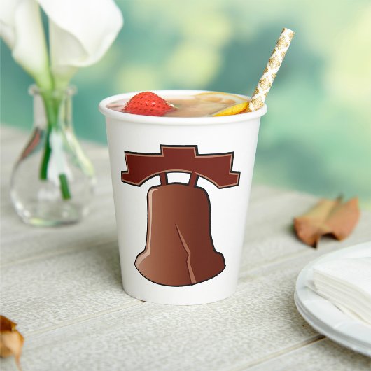 Modern Liberty Bell Patriotic Philadelphia Icon Pappbecher