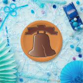 Modern Liberty Bell Patriotic Philadelphia Icon Pappteller (Party)