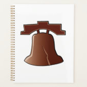 Modern Liberty Bell Patriotic Philadelphia Icon Planer (Vorderseite)