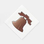 Modern Liberty Bell Patriotic Philadelphia Icon Serviette (Ecke)