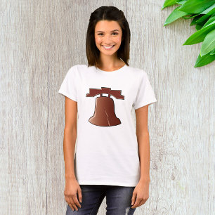Modern Liberty Bell Patriotic Philadelphia Icon T-Shirt