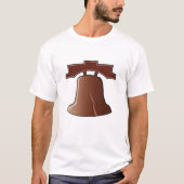 Modern Liberty Bell Patriotic Philadelphia Icon T-Shirt (Vorderseite)