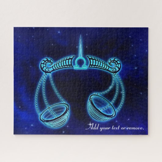Modern Libra astrology horoscope zodiac sign, Puzzle (Horizontal)