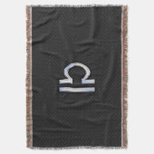 Modern Libra Zodiac Sign auf schwarzer Schlange Ha Decke (Vorderseite Vertikal)