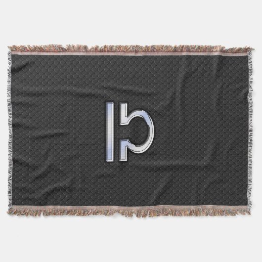 Modern Libra Zodiac Sign auf schwarzer Schlange Ha Decke (Vorderseite)