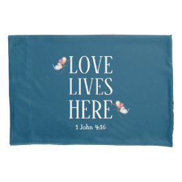 Modern | LIEBE LEBT HIER individuell einstellbar | Kissenbezug