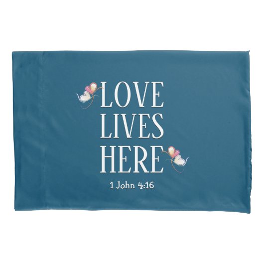 Modern | LIEBE LEBT HIER individuell einstellbar | Kissenbezug (Vorderseite)