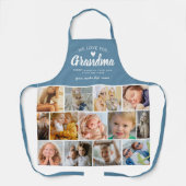 Modern Liebe You Oma Foto Collage Schürze (Vorderseite)