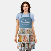Modern Liebe You Oma Foto Collage Schürze (Getragen)