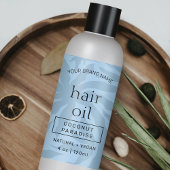 Modern Light Blue 4 OZ Flasche Umrandung Etikett Rechteckiger Aufkleber