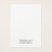 Modern Light BLue Earring Display Card (Rückseite)