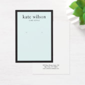 Modern Light Blue Earring Display Card (Schreibtisch)