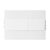 Modern light blue floral wedding belly band (Rückseitenbeispiel)