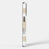 Modern Light Brown Checkered Personalized  Case-Mate iPhone Hülle (Rückseite / Rechts)