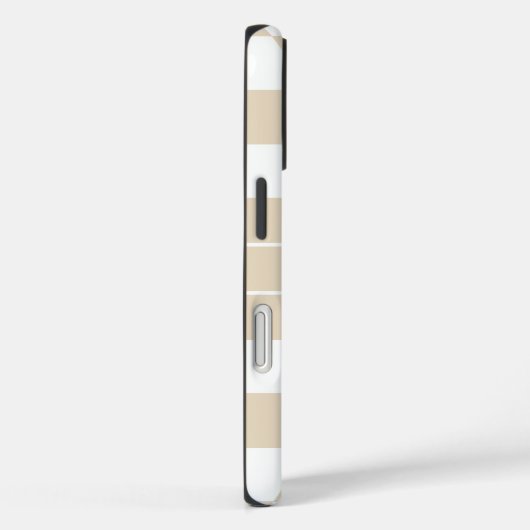 Modern Light Brown Checkered Personalized  Case-Mate iPhone Hülle (Rückseite / Rechts)