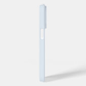 Modern Light Dusty Blue Gold Script Monogram Case-Mate iPhone Hülle (Rückseite / Rechts)