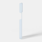 Modern Light Dusty Blue Gold Script Monogram iPhone Hülle (Rechte Seite)