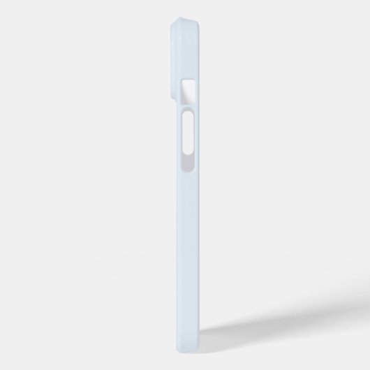 Modern Light Dusty Blue Script Monogram Case-Mate iPhone Hülle (Rückseite / Links)