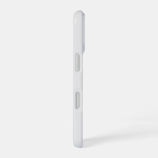 Modern Light Gray Gold Script Monogram iPhone 16 Hülle (Rechte Seite)